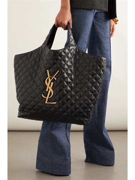 ysl beige|YSL tote bag quilted.